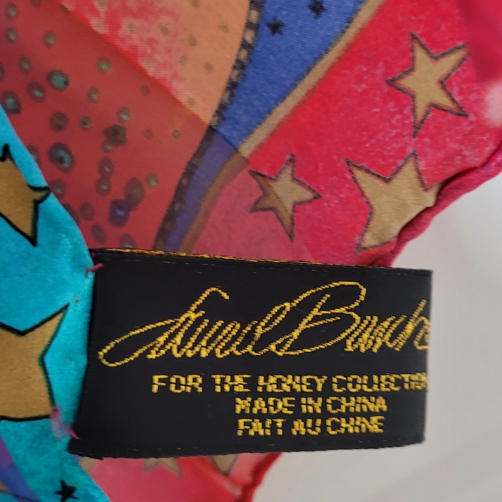 Womens Silk Laurel Burch Scarf for The Honey Collection 10x53.5 - Picture 3 of 7